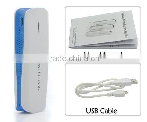 2016 New 5 in 1 Mini 150Mbps 3G WIFI Mobile Wireless Router Hotspot 1800mAh Power Bank With Sim Card Slot