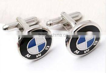 stainless steel BMW logo cufflinks
