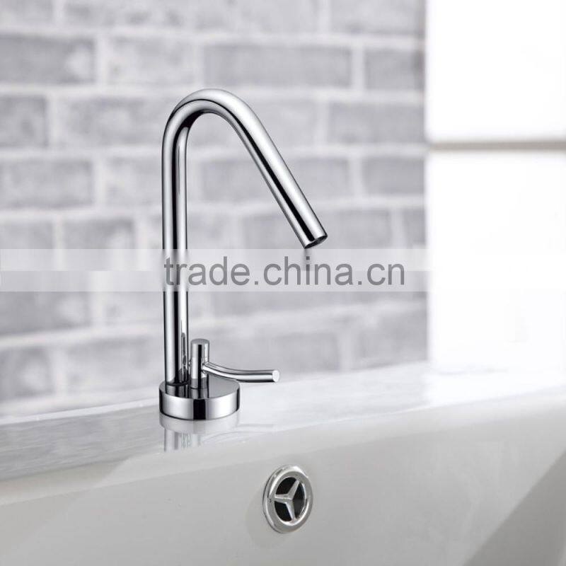 Single Lever Basin Faucet with Long Spout