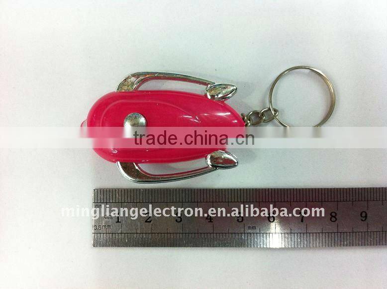 Lovely promotional keychain light