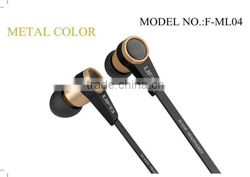 OEM soft rubber hand-free cell phone earphone with factory supply