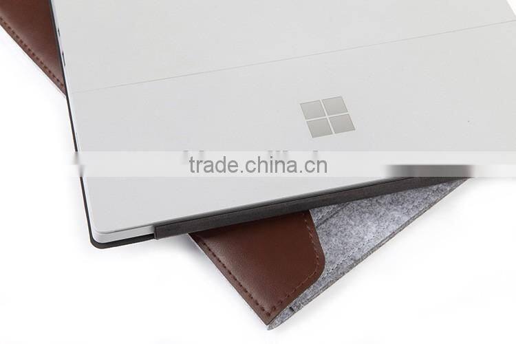 Accept small order fashion multifunction slim felt tablet bag with zipper for ipad