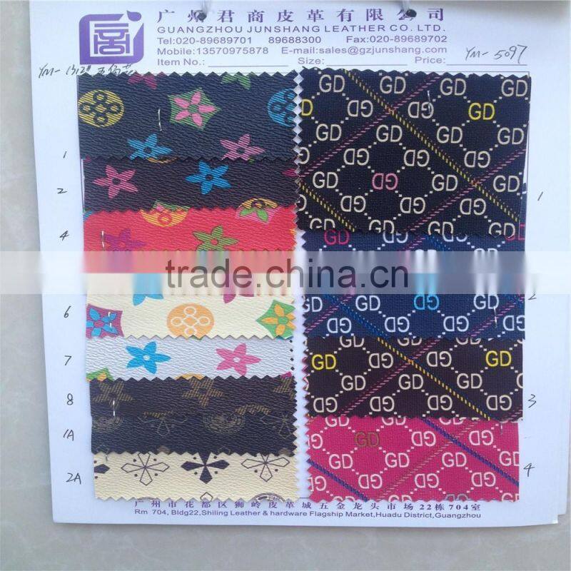 Shoes and bag material in Guangzhou checker patter,latest pattern
