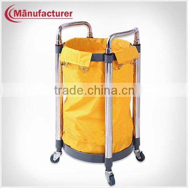 Removable Hotel New Develop Housekeeping Linen Hand Service Cart Trolley