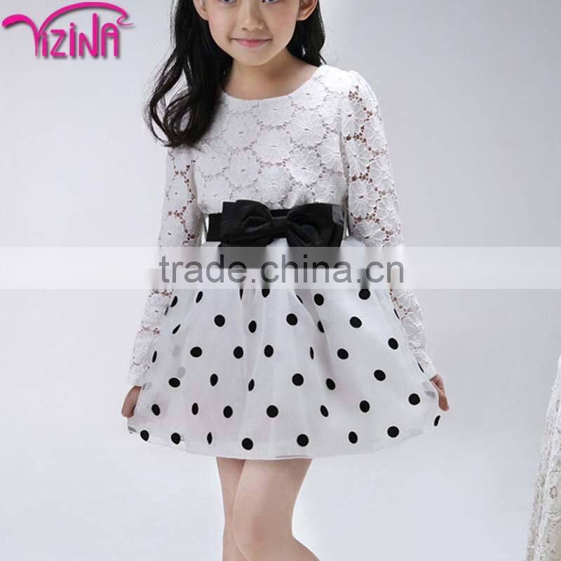 Birthday cotton dresses for kid girls