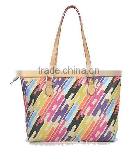 Fashion printed pu handbag,New design tote bag,Fashion accessories