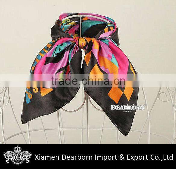 Soft Silk Scarf Maker Custom Design Printing Scarves