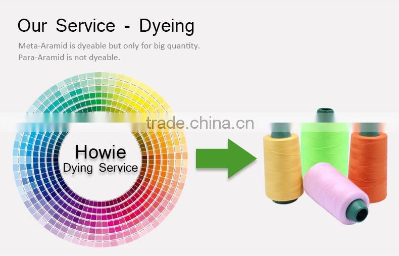 Meta-aramid sewing thread 20S/3 high strength and heat resistance feature