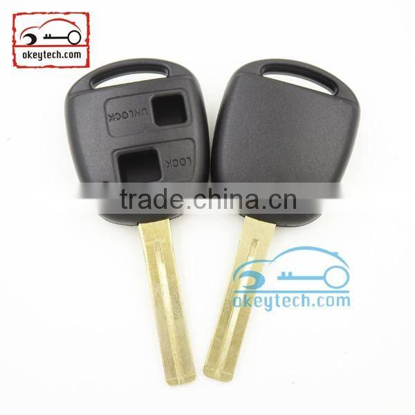 High Quatity Toyota remote key shell 2 button Car Key toyota with toy 48 blank romote key shell