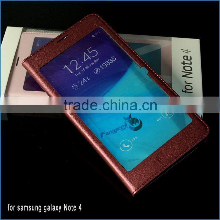 Hot selling phone case high quality TPU leather case cheap price waterproof case for samsung Note 4