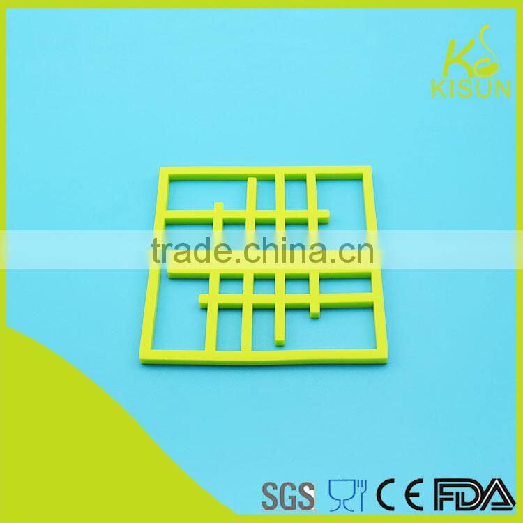 foldable mat double shape star silicone table mat dish mat