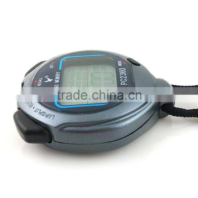 Waterproof Large Screen 60 split recallable Sport Swimming stopwatch Timer PC2360