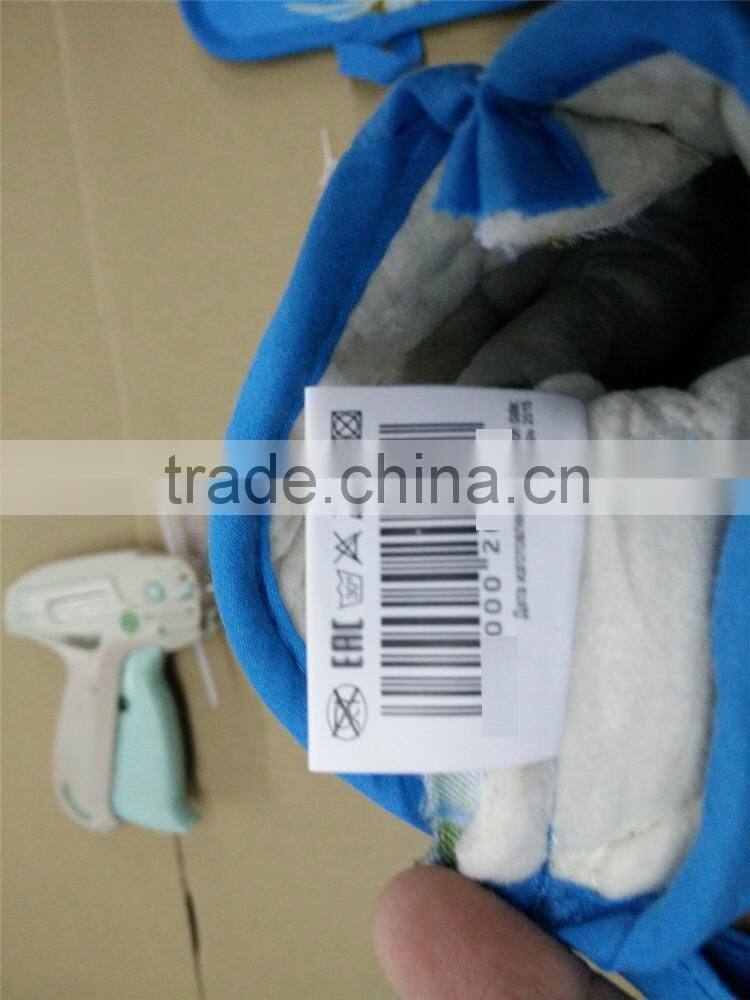 2017 rooster design 3 pcs silk screen print cotton kitchen muslin towel set