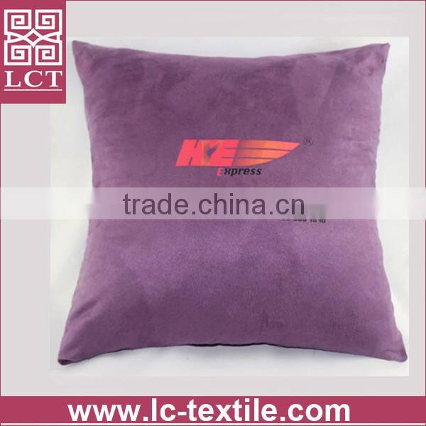 wholesale made of high quality suede nap fabric handmade square cushion with invisible zipper design(LCTP0088)