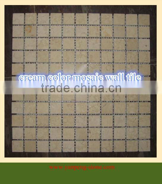 cream color mosaic wall tile