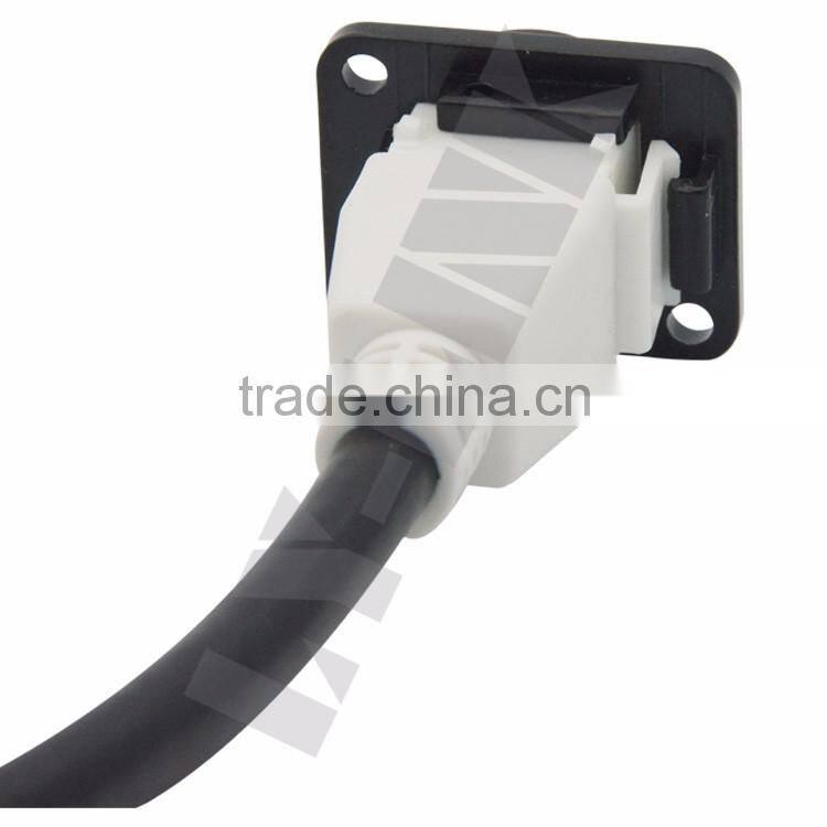 D Type Keystone HDMI Connector With 20CM Short Cable