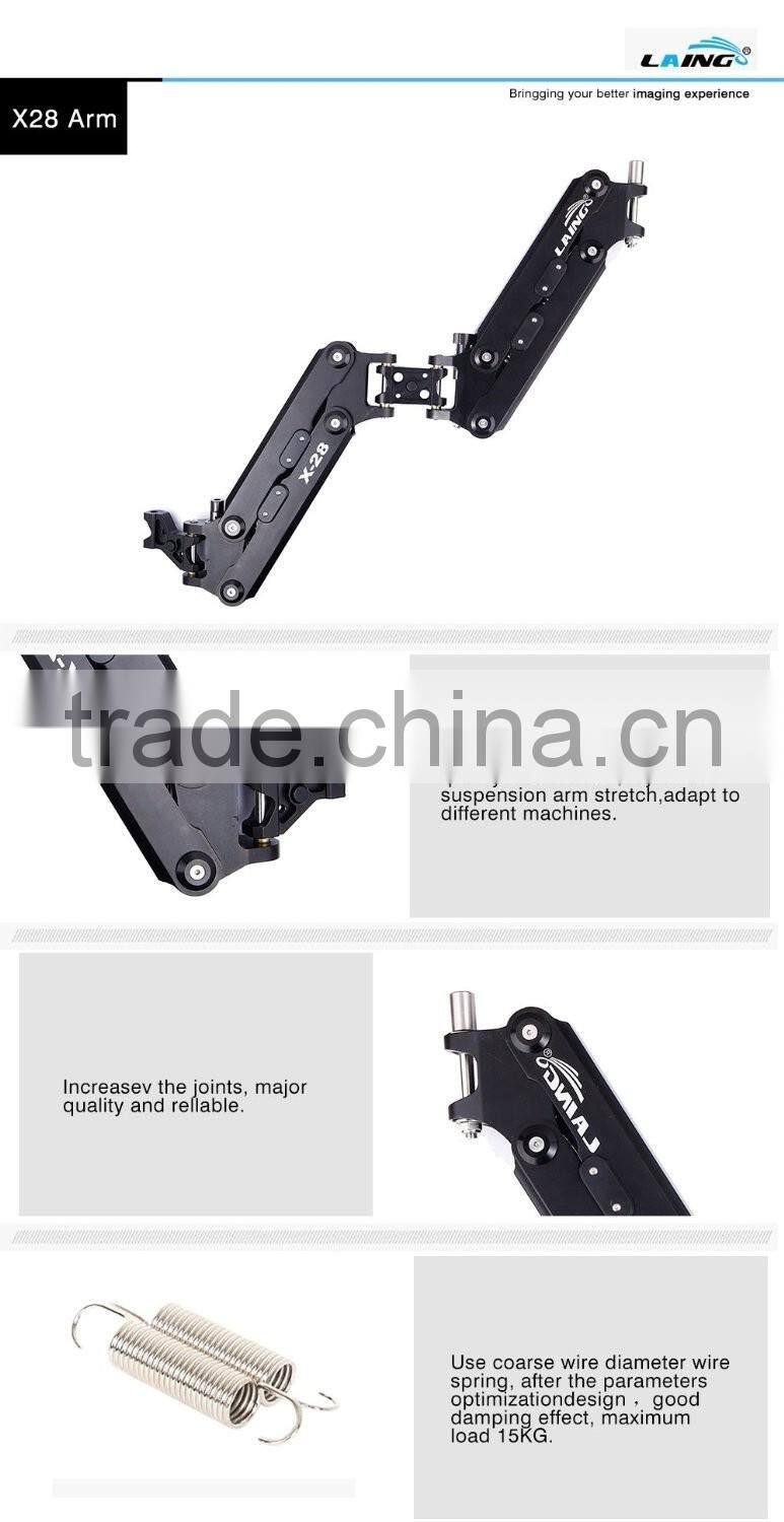 Factory supply LAING M30PII dslr camera stabilizer steadycam with carbon fiber handheld and double handle arms