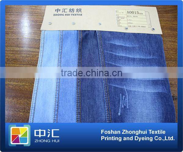 A0015 Thin Jeans Fabric 3.8oz 72%cotton 28%polyester