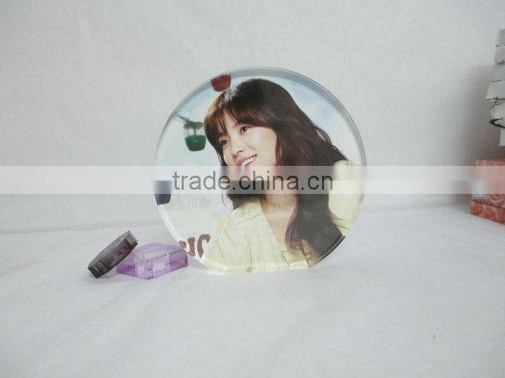 semi-circle acrylic magnetic photo frame