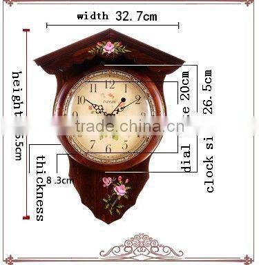 White Color Fashionable Design Wooden Wall Clock For Home Decor