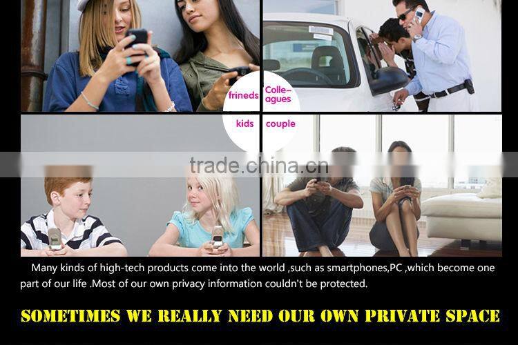 Latest Style Glossy Cell Phone Privacy Screen Protector for Iphone 6 Plus
