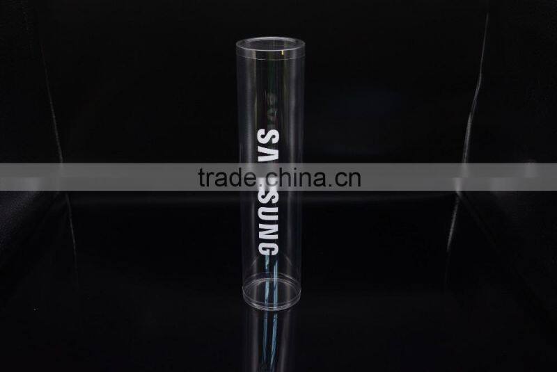 transparent plastic pet cylinder packaging for mouse pad
