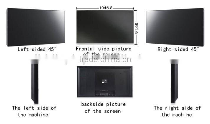 55 inch Super slim LCD video wall,Ultra narrow splicing screen