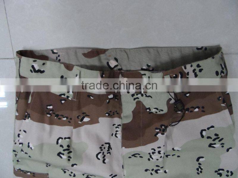 OEM white dot brown printed cotton polyester ripstop strong anti tearing european camouflage military uniform
