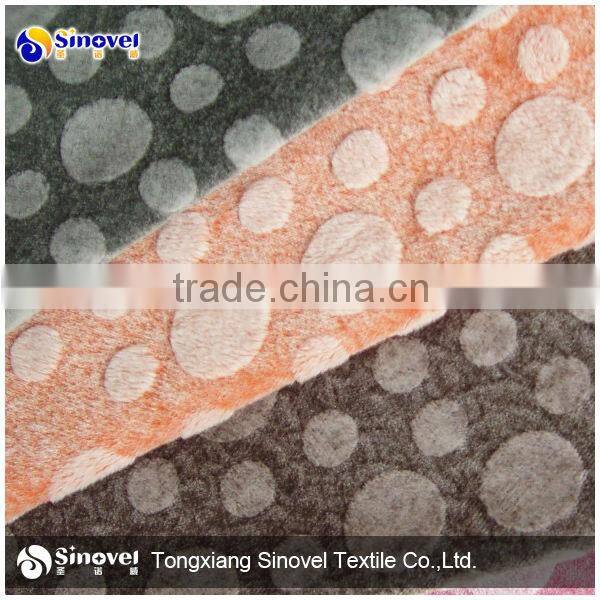 100% Polyester velvet fabric for toys/toy fabric/normal velvet fabric