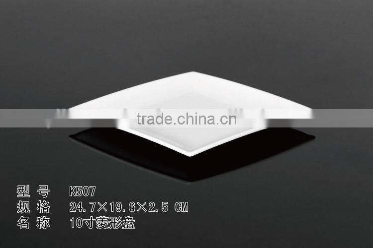 100% mealmine A5 top food grade 10" cheap unbreakable melamine white hard plastic plates with custom print