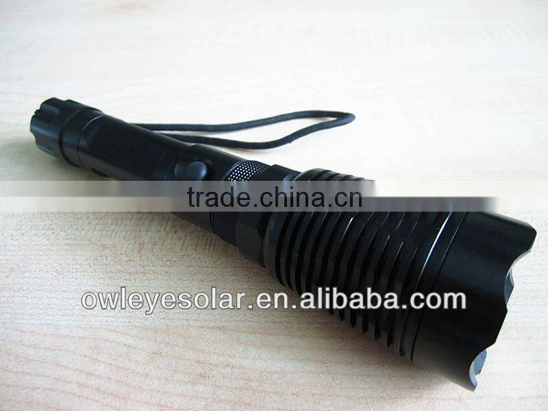 Strong light torch/ rechargeable LED flashlight/police led torch flashlight