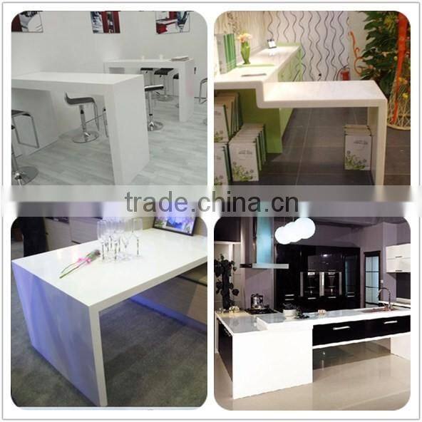 china manufactory cheap solid surface countertop,high quality man-made stone kitchen countertops