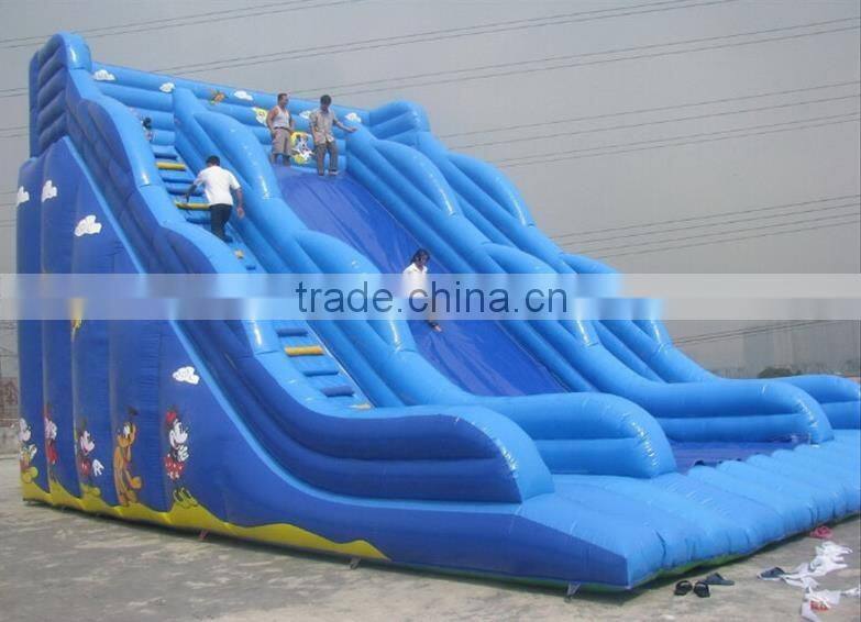 Hola yellow bouncy castle/inflatable bouncy castle with water slide/bouncer house