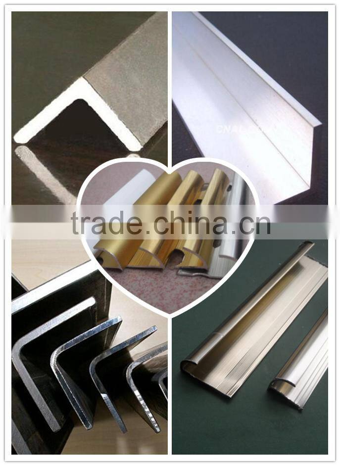 High quality and hot sale triangle aluminum extrusion profile for floor tile trim
