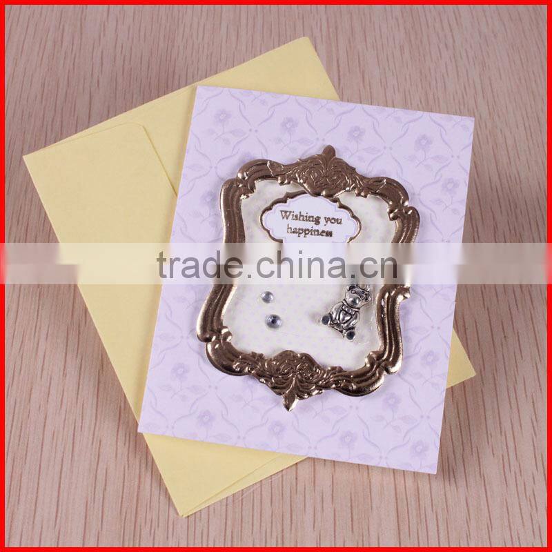 handmade 3D luxurious wedding invitation card