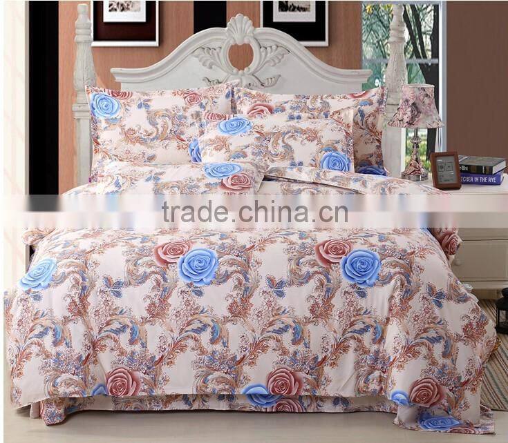 100% polyester high quality sales fabric 3d printed textile fabric with bright colors fabric