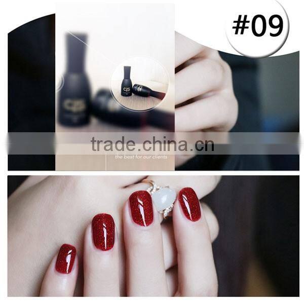 2016 new fashion 10ml UV LED Soak Off nail art UV gel polish red wine gel polish