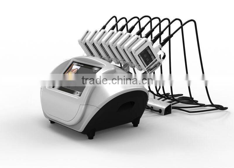 8 big pads and 2 small pads diode laser fat reduction machine