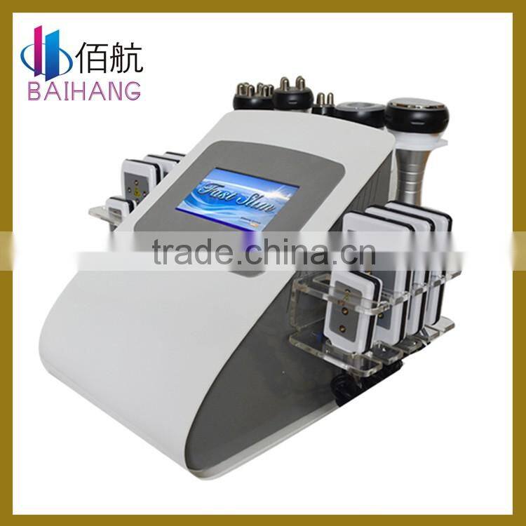 2016 high quality multifunction cavitation rf lipo laser weight lose system