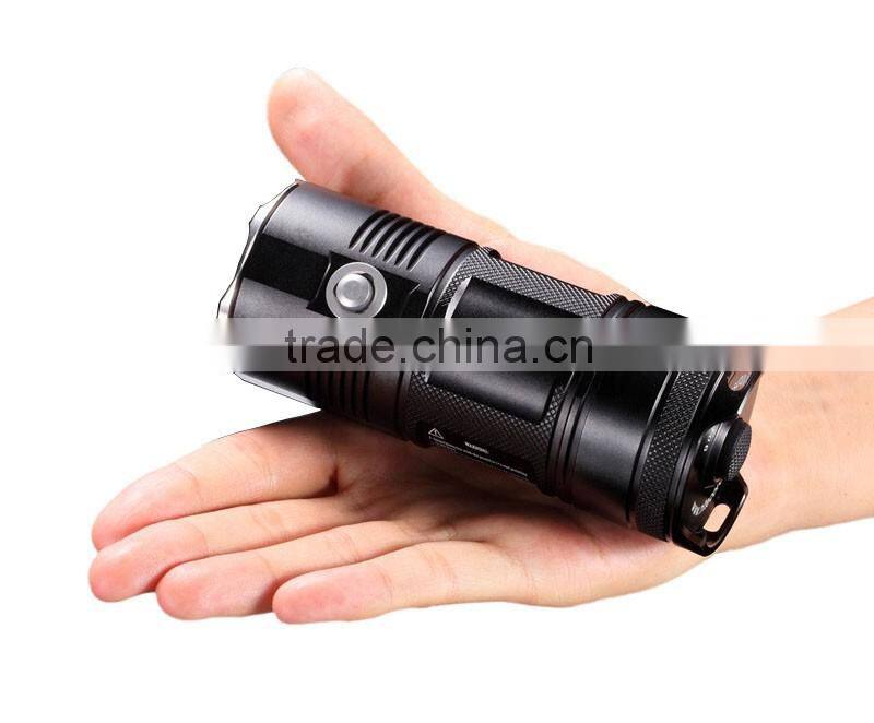 Nitecore TM06 Lightest Flashlight 4* Xml2 U2 Led 3800 Lumens 334M Distance Powerful Glare Torch By 4* 18650 Li-ion Battery