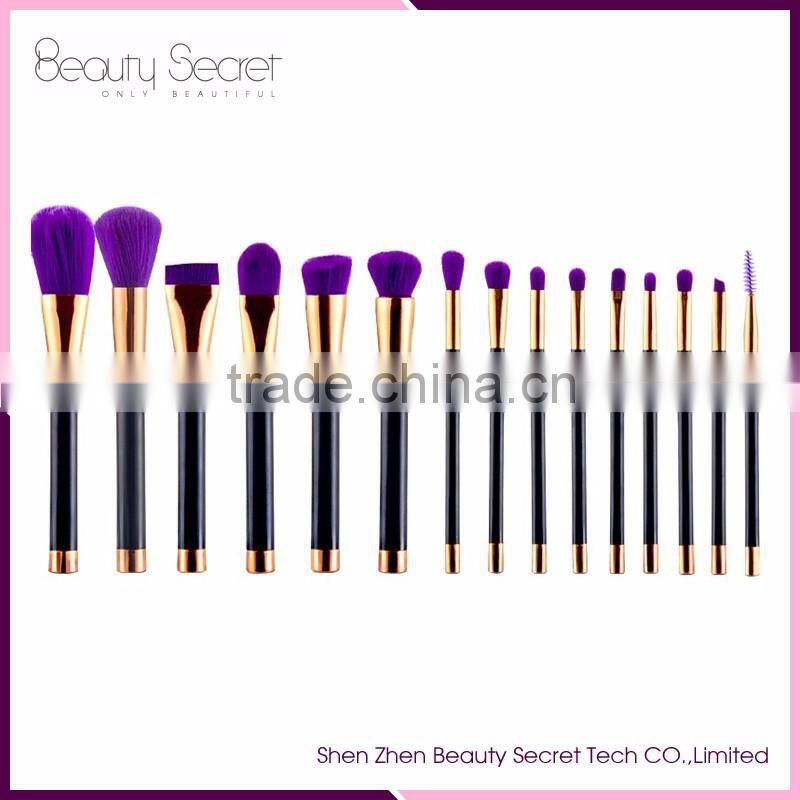 Beauty Secret OEM 15 Pcs Makeup Brush Set With Package For Girls