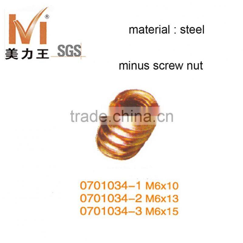 hex socket blind hole embedded insert nut