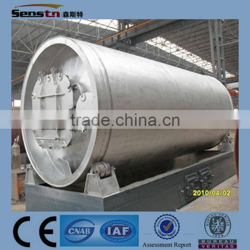 Best-selling waste-tire pyrolysis plant (atmospheric distillation) with BV SGS CE authorization