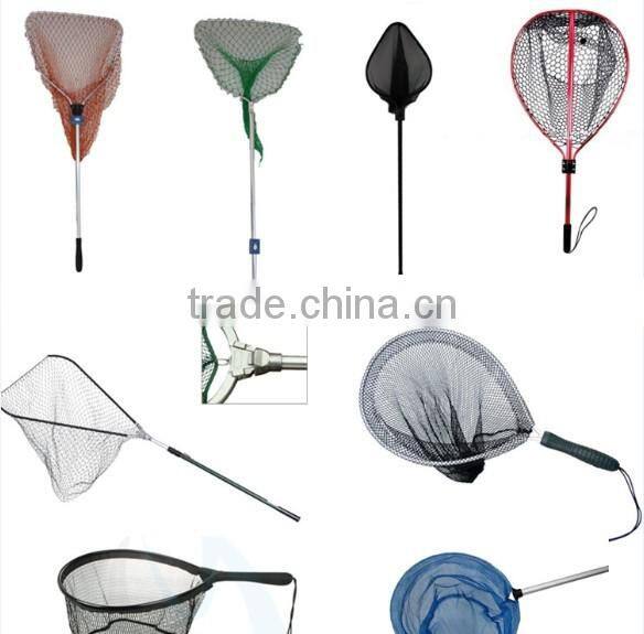 Aluminum fishing folding telescopic landing net