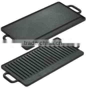 China manufacturer cast iron bbq grill with handle