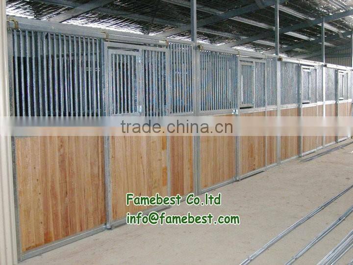 3.6x2.2m Galvanized Horse Stable with 20/25/32mm bamboo wood
