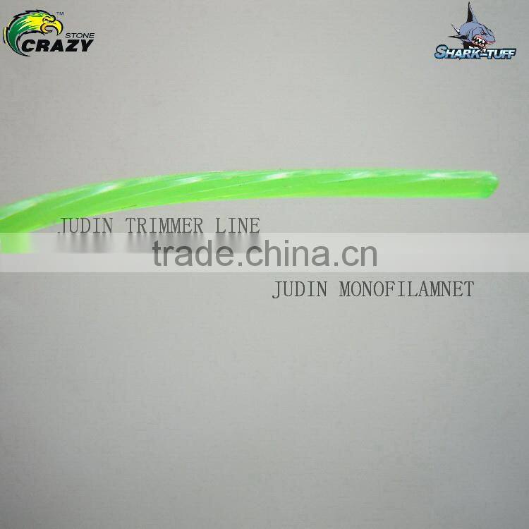 Quiet twist nylon trimmer line