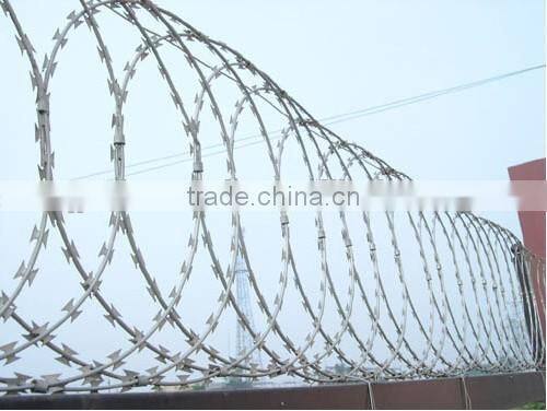 Galvanized Razor Wire/Concertina wire/Razor barbed wire