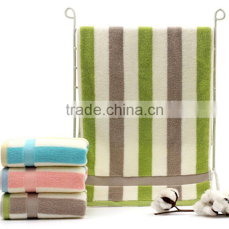 Stripe bath face square towel set