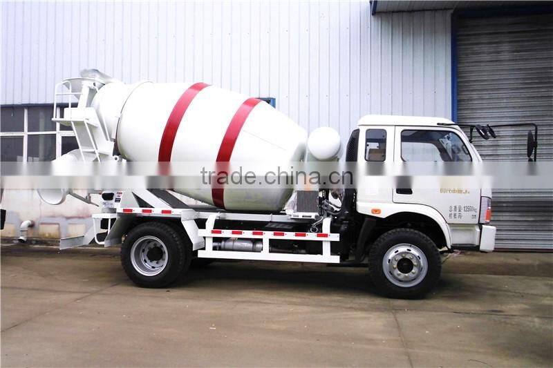 Made in china small right hand drive 3m3 concrete mixer truck
